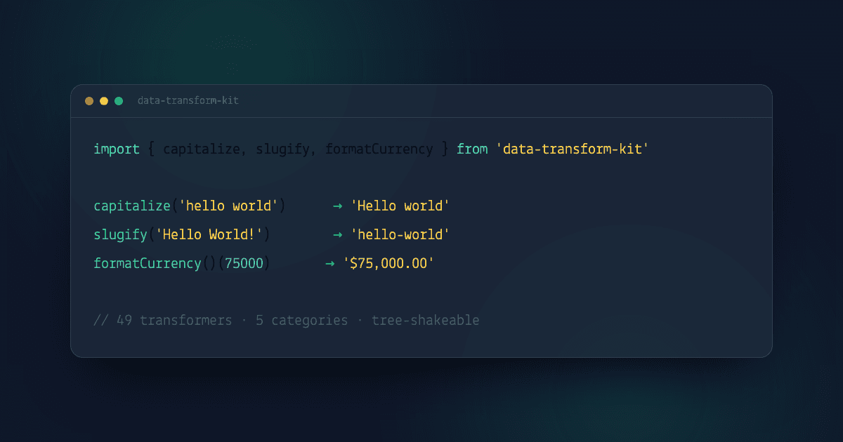 Data Transform Kit